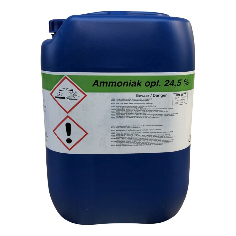 Goed opgeleid Verzamelen Ongeautoriseerd Ammoniak 24,5% 18 kg (kan) (excl leenkan) | Lifarma - Uw partner voor alle  agrarische benodigdheden